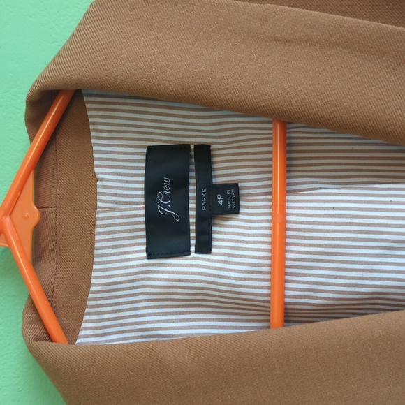 J. Crew Camel Brown Wool Blazer, Petite - Picture 4 of 4